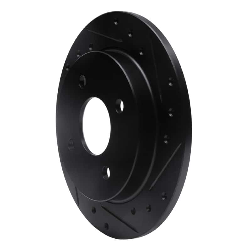 R1 Concepts — R1 01-19 Ford Fiesta (USA/Canada) Rear Right Drilled & Slotted Black Brake Rotor
R1 Brake Rotor Drill - view 2