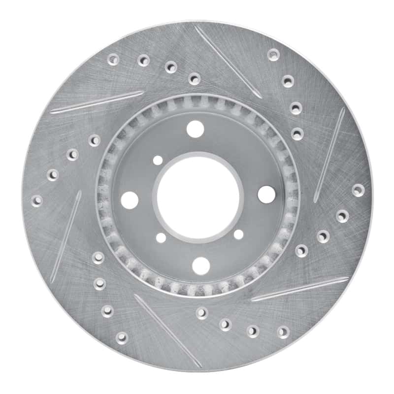 R1 Concepts — R1 99-07 Suzuki Aerio Front Left Drilled & Slotted Silver Brake Rotor
R1 Brake Rotor Drill - view 5