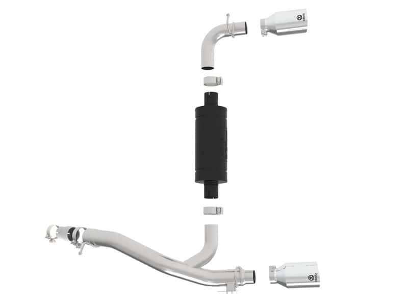 aFe — aFe Takeda 3in 304 SS Axle-Back Exhaust System w/ Polished Tip 16-18 Ford Focus RS 2.3L (t)
Axle-Back Exhaust - view 5