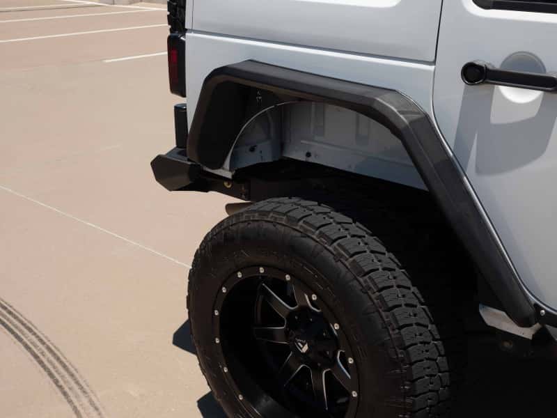 Road Armor — Road Armor 07-18 Jeep Wrangler JKU 4DR Stealth Rear Fender Flare Body Armor - Tex Blk - view 7