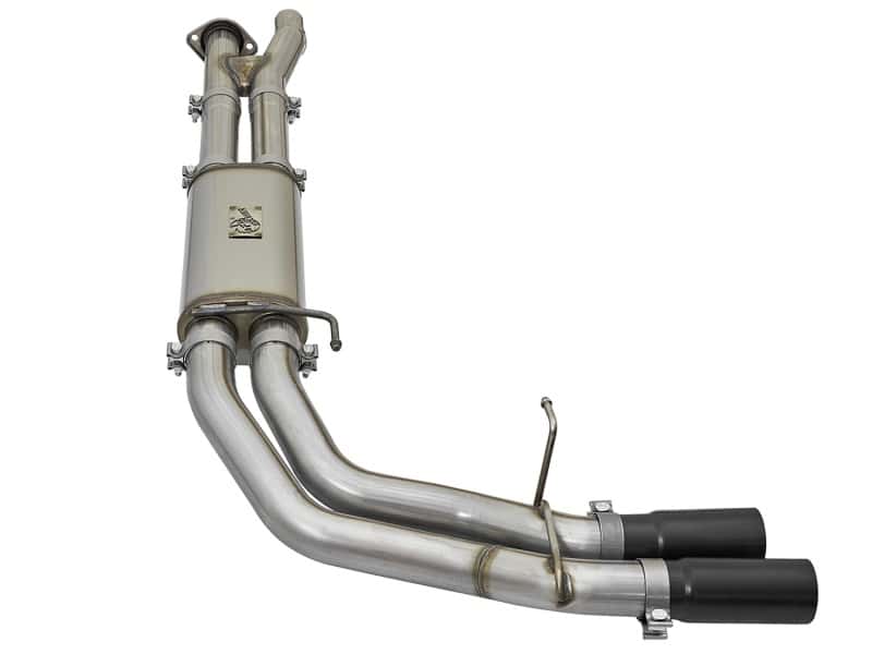 aFe — aFe POWER Rebel Series 3in 409 SS Cat Back Exhaust w/ Black Tips 17 Ford F-150 Raptor V6-3.5L
Cat-Back Exhaust - view 2