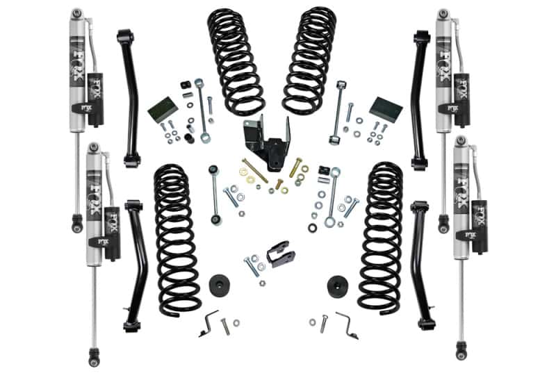 Superlift — Superlift 18-22 Jeep Wrangler JLU (NO Mojave) 4WD 4in Dual Rate Coil Lift Kit w/Fox 2.0 Res Shocks - view 6