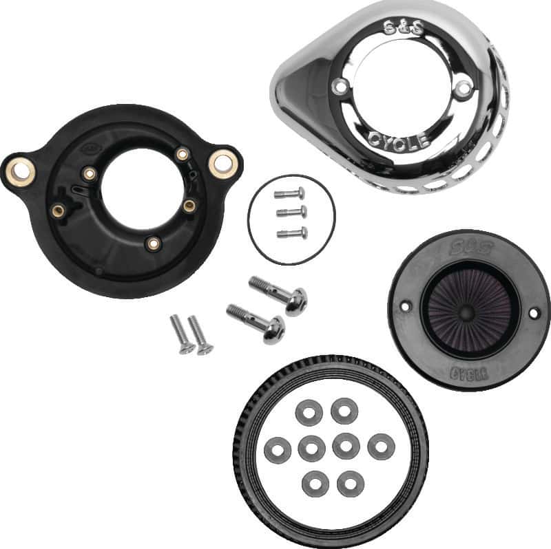 S&S Cycle — S&S Cycle 2017+ M8 Models Stealth Air Stinger Kit w/ Chrome Teardrop - view 2