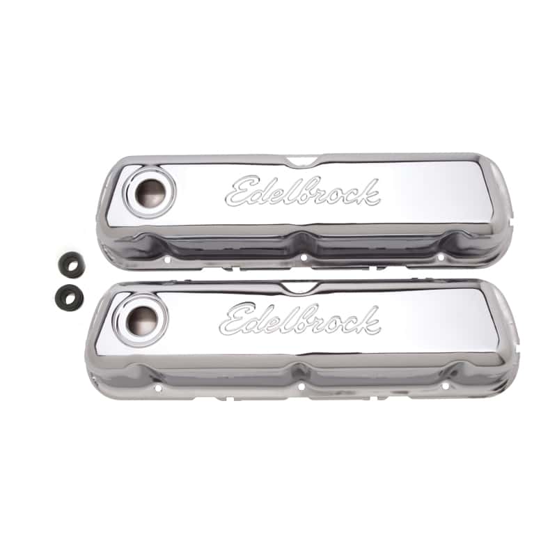 Edelbrock — Edelbrock Valve Cover Signature Series Ford 260-289-302-351W CI V8 Chrome
CHROME/PRO-FLO - view 3