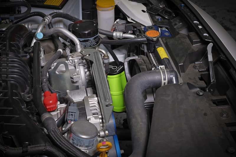 Perrin Performance — PERRIN 02-25 Subaru WRX / 04-21 STI / 13-26 BRZ/GR86/FRS/86 Coolant Overflow Tank - Neon Yellow - view 10