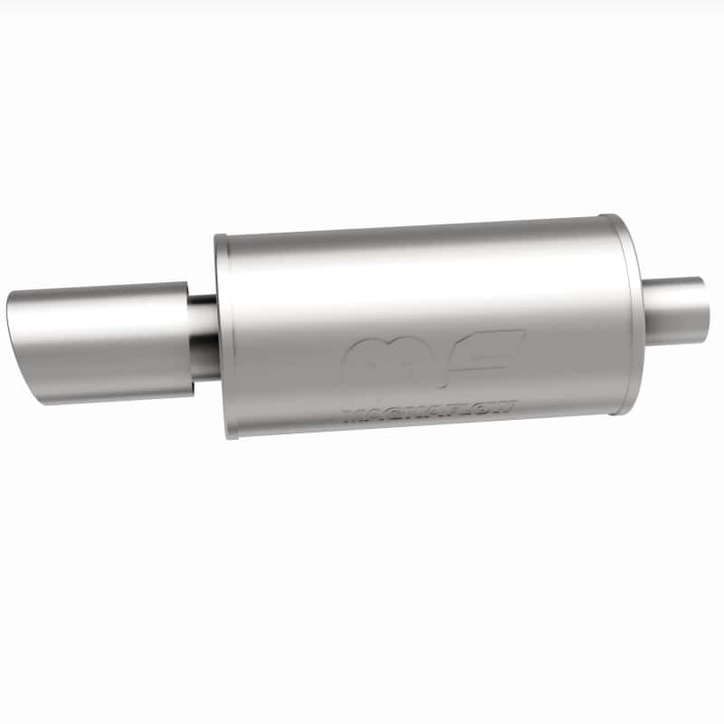 Magnaflow — MagnaFlow Muffler W/Tip Mag SS 14X7X7 2.25/4.
Straight Through - view 11