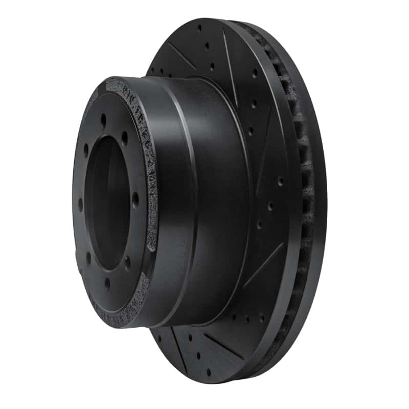 R1 Concepts — R1 11-22 Ford F-350 Super Duty 2WD Rear Right Drilled & Slotted Black Brake Rotor
R1 Brake Rotor Drill - view 2