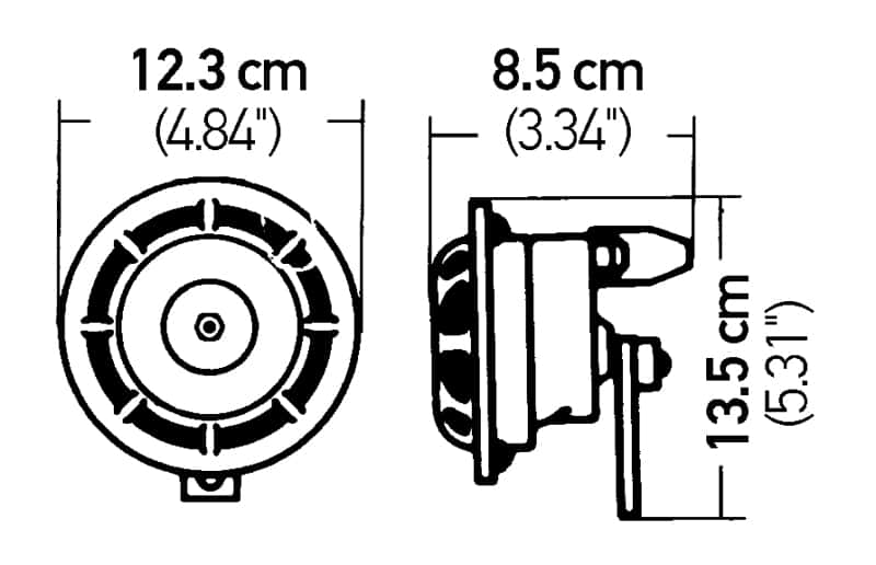Hella — Hella Supertone Horn Set 24V 84w Black - view 5