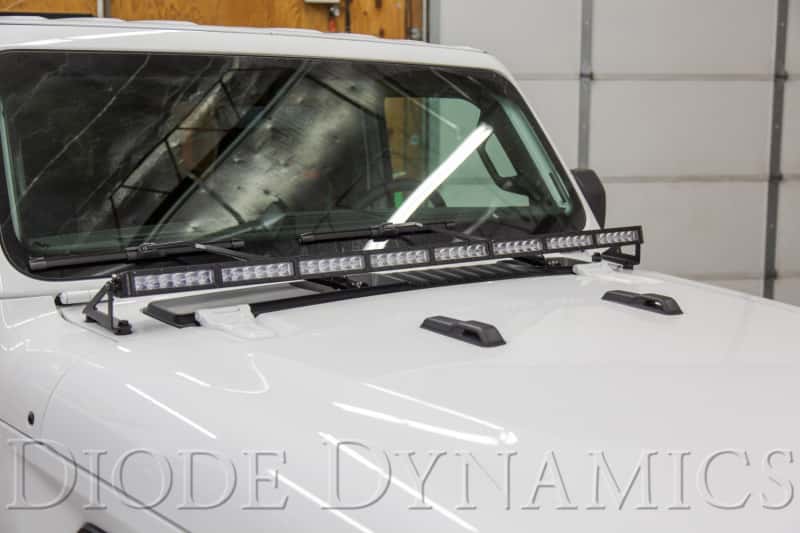 Diode Dynamics — Diode Dynamics 18-21 Jeep JL Wrangler/Gladiator Hood Bracket Kit - view 4