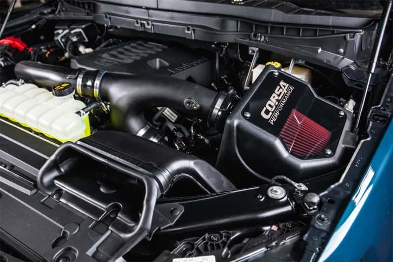 CORSA Performance — Corsa 2021-2025 Ford F150 3.5L Ecoboost Cold Air Intake with DryTech Filter
Air Intake - view 4