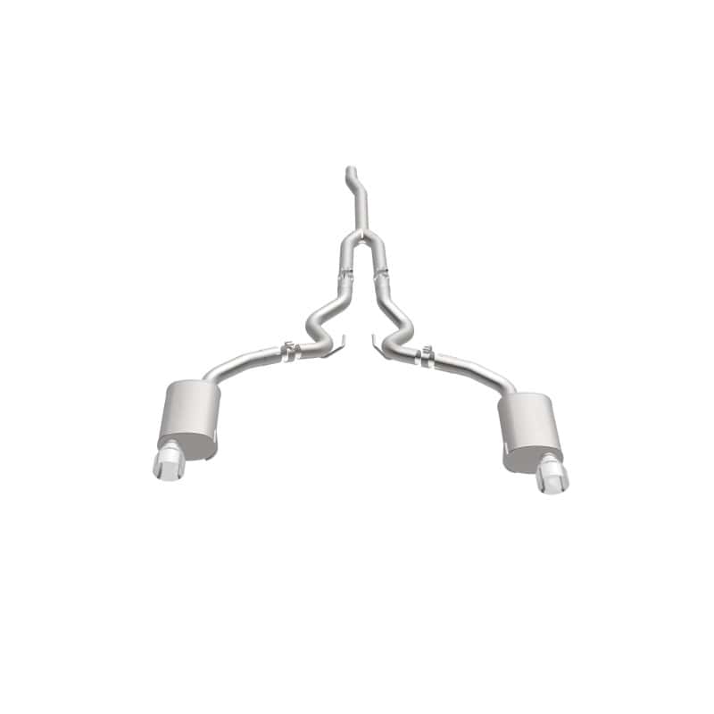 Magnaflow — MagnaFlow Cat Back, SS, 2.5in, Street, Dual Split Polished 4.5in Tips 2015 Ford Mustang Ecoboost
Cat-Back - view 21
