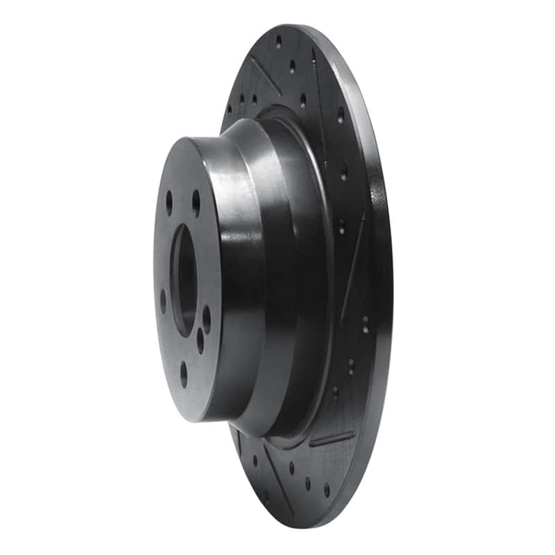 R1 Concepts — R1 03-16 Mercedes-Benz E280 (Canada) Rear Right Drilled & Slotted Black Brake Rotor
R1 Brake Rotor Drill - view 2