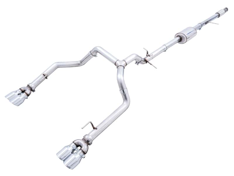 AWE Tuning — AWE Tuning 4th Gen GM 1500 5.3L 0FG Catback Split Rear Exit (w/ Bumper Cutouts) - Quad Chrome Tips
0FG Catback - view 1