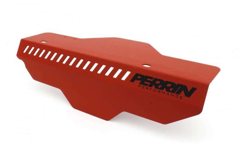 Perrin Performance — PERRIN 02-14 Subaru WRX / 04-21 STI / 08-11 Impreza Pulley Cover - Red - view 1