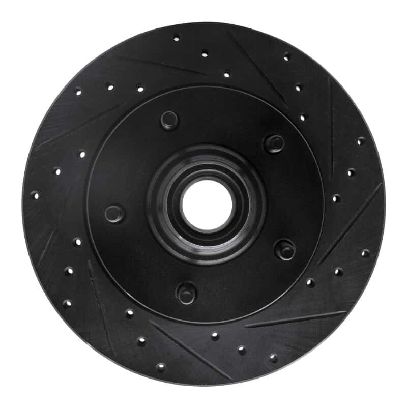 R1 Concepts — R1 94-03 Ford E-150 Club Wagon Front Right Drilled & Slotted Black Brake Rotor
R1 Brake Rotor Drill - view 1