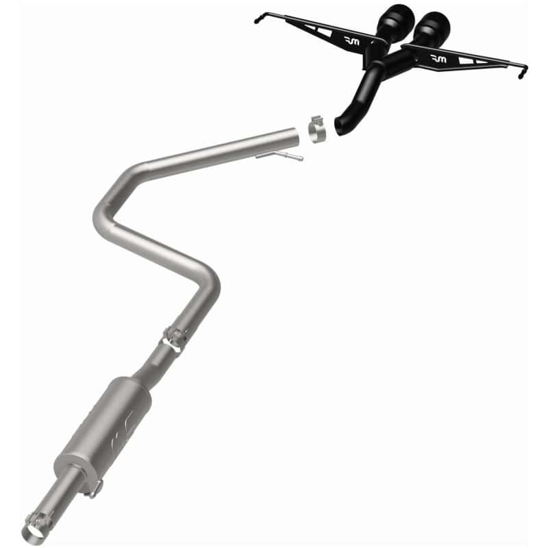 Magnaflow — MagnaFlow 2019 Hyundai Veloster 1.6L 2.5in Center Exit Stainless Steel Cat-Back Exhaust w/Blk Tips
Cat-Back - view 4
