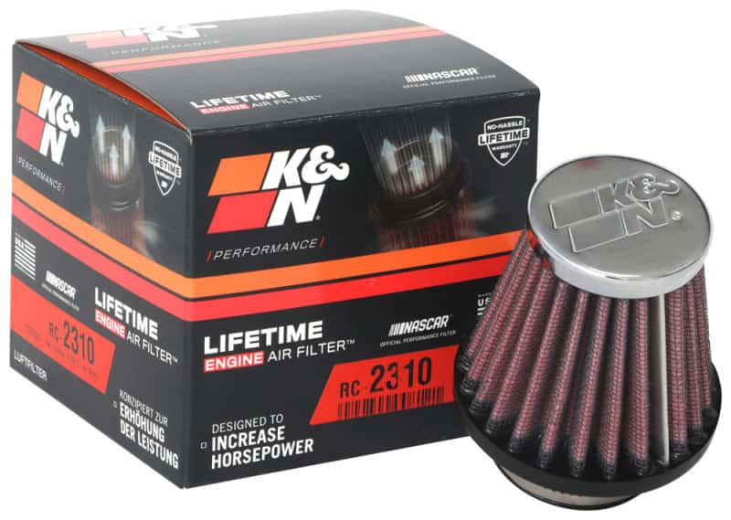 K&N Engineering — K&N Universal Round Tapered Chrome Filter 1.563in Flange ID x 3in Base OD x 2in Top OD x 3in H
Universal Clamp-On A
Clamp-on Air Filter - view 9