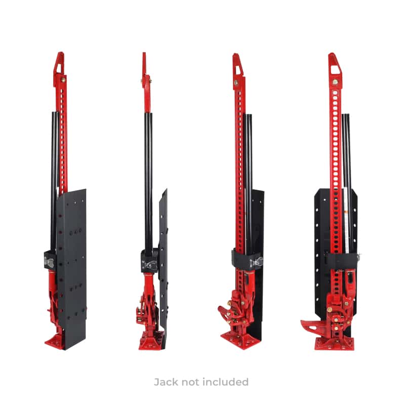 Go Rhino — Go Rhino XRS/SRM 4-CORE Clamp Mount Kit for Hi-Lift Jack - Tex. Blk (No Drill)
Mount Kit for Jack - view 11