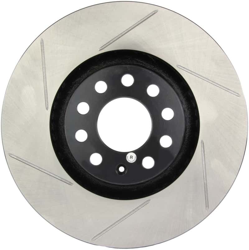 Stoptech — StopTech Power Slot 01-06 Audi Allroad / 05-09 A4 / 6/99-04 A6 / 99-02 S4 Right Front Slotted Rotor
Sport Slotted Rotor
Disc Brake Rotor - view 1