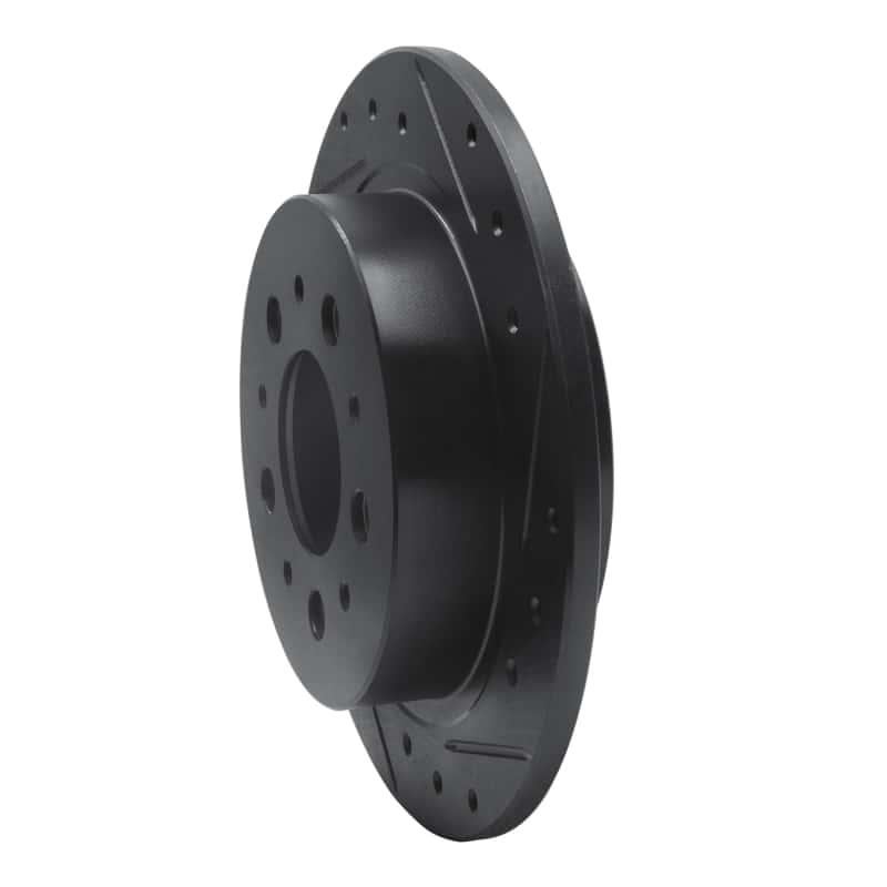 R1 Concepts — R1 95-97 Volvo 960 Rear Right Drilled & Slotted Black Brake Rotor
R1 Brake Rotor Drill - view 2