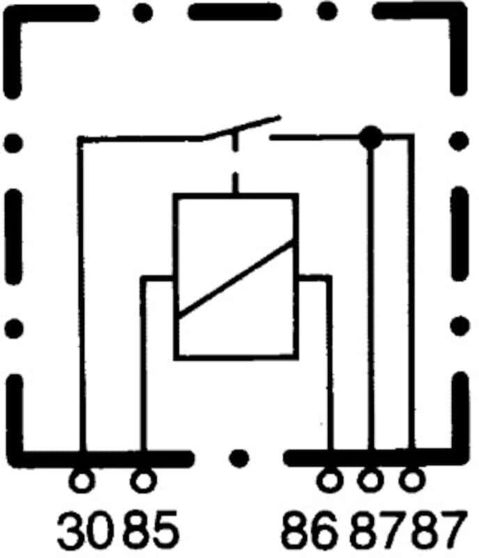 Hella — Hella Relay 12V 40A SPST D87 Bkt - view 5