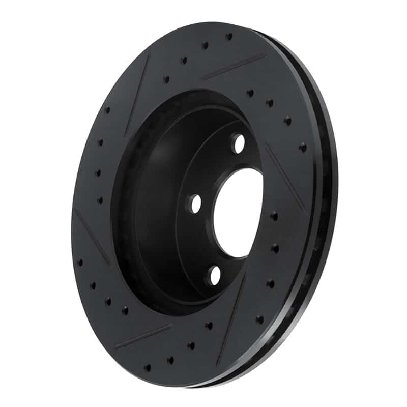 R1 Concepts — R1 95-02 Ford Ranger (USA/Canada) Front Right Drilled & Slotted Black Brake Rotor
R1 Brake Rotor Drill - view 4