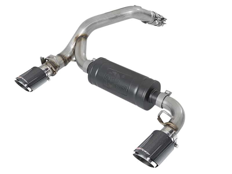 aFe — aFe Takeda 3in 304 SS Axle-Back Exhaust System w/ Carbon Fiber Tips 16-18 Ford Focus RS I4-2.3L (t)
Axle-Back Exhaust - view 1