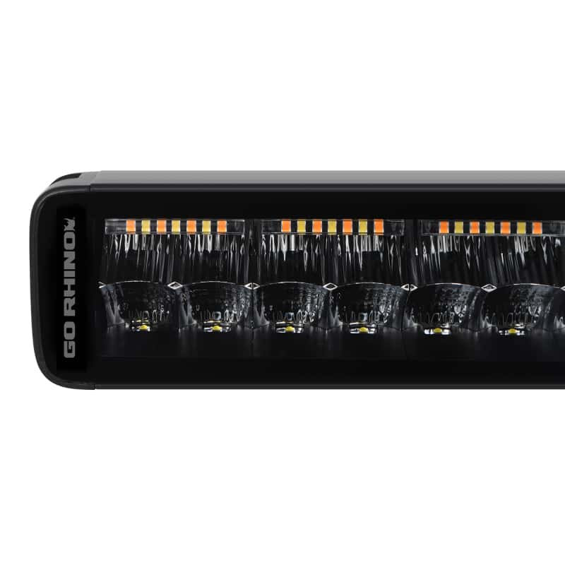Go Rhino — Go Rhino Xplor Blackout Combo Series Dbl Row LED Light Bar w/Amber (Side/Track Mount) 32in. - Blk
BLKOUT - 32"LightBar - view 11