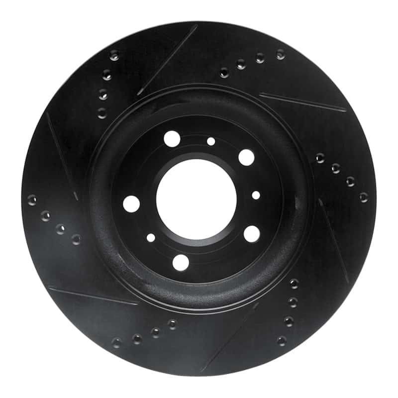 R1 Concepts — R1 04-09 Buick LaCrosse Front Right Drilled & Slotted Black Brake Rotor
R1 Brake Rotor Drill - view 5
