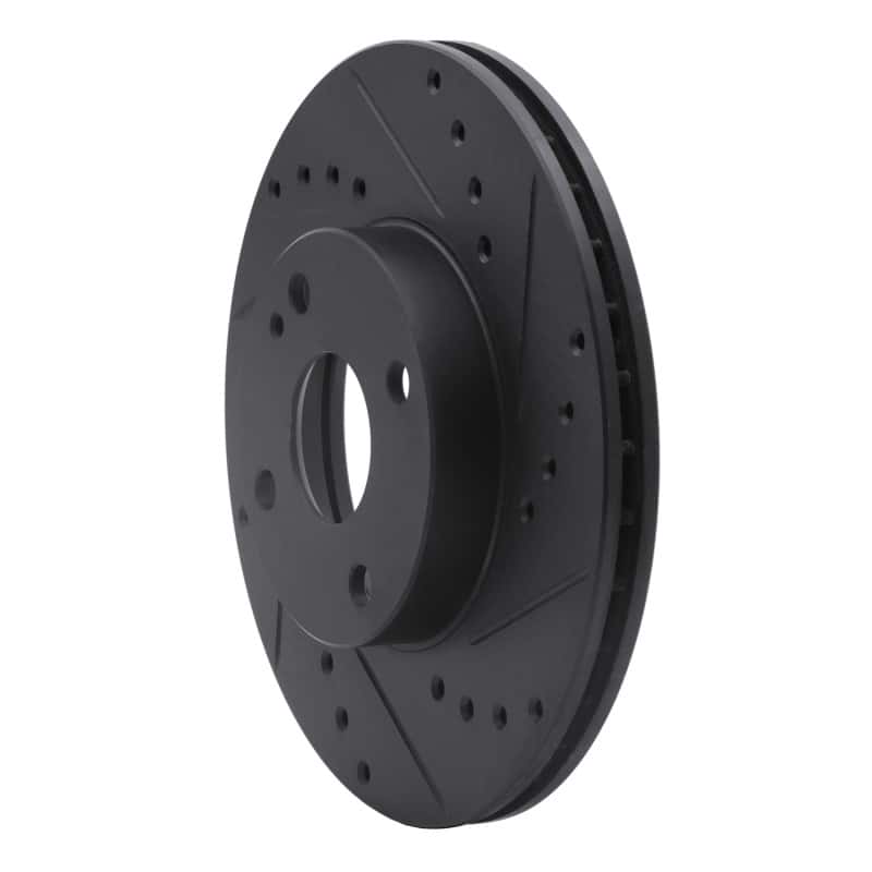 R1 Concepts — R1 94-02 Mazda Miata Front Right Drilled & Slotted Black Brake Rotor
R1 Brake Rotor Drill - view 2