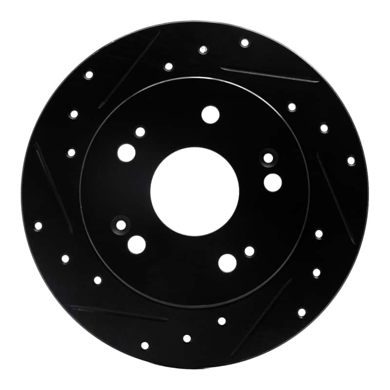 R1 Concepts — R1 97-15 Acura ILX Rear Left Drilled & Slotted Black Brake Rotor
R1 Brake Rotor Drill - view 1