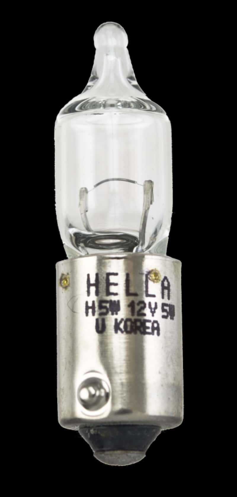 Hella — Hella Bulb H5W 12V 5W Ba9S T275
H5W Halogen Bulb - view 1