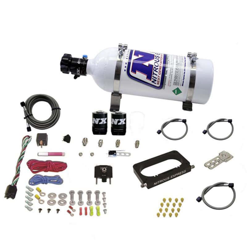 Nitrous Express — Nitrous Express 96-04 Ford Mustang Cobra/Mach 1 4 Valve Nitrous Kit (50-300HP) w/5lb Bottle
Injection System Kit
N2OSys - view 3