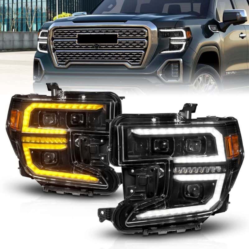 ANZO — ANZO 19-21 GMC Sierra 1500 LED Projector Headlight w/Switchback+Sequential - Black
Head Light Set
Headlights - view 1