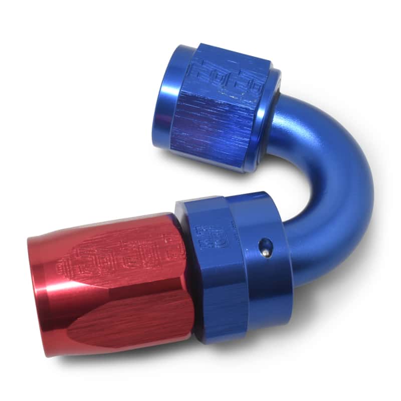 Russell — Russell Performance -10 AN Red/Blue 150 Degree Full Flow Swivel Hose End (With 15/16in Radius)
Hose Fitting - view 5