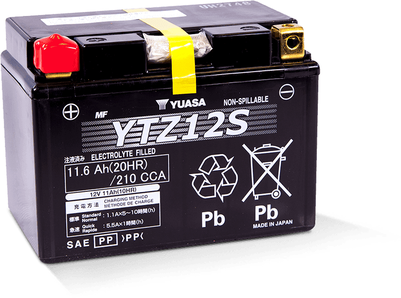 Yuasa Battery — Yuasa YTZ12S Maintenance Free AGM 12-Volt Battery - view 2