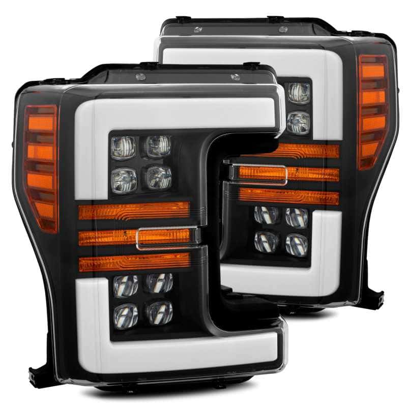 AlphaRex — AlphaRex 17-19 Ford F-250 SD NOVA LED Proj Headlights Plank Style Matte Blk w/Activ Light/Seq Signal
Projector Headlights - view 2