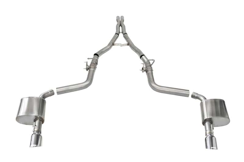 CORSA Performance — Corsa 15-23 Charger SRT/Hellcat/Redeye 2.75in Valved Catback Dual Rear Exit w/ Single 4.5inPol Tips
Exhaust - view 2