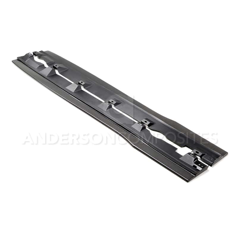 Anderson Composites — Anderson Composites 16-17 Ford Focus RS Type-AR Rocker Panel Splitter
Rocker Panel Extn - view 1