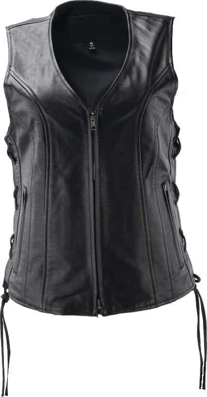 Kuryakyn — Kuryakyn Leather By River Road Sapphire Leather Vest Black Womens - Small - view 1