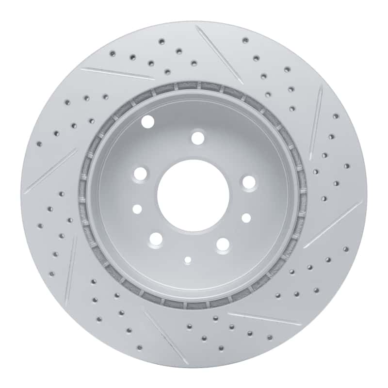 R1 Concepts — R1 07-15 Mazda Cx-9 Rear Left Drilled & Slotted Geo-Carbon Rotor - view 5