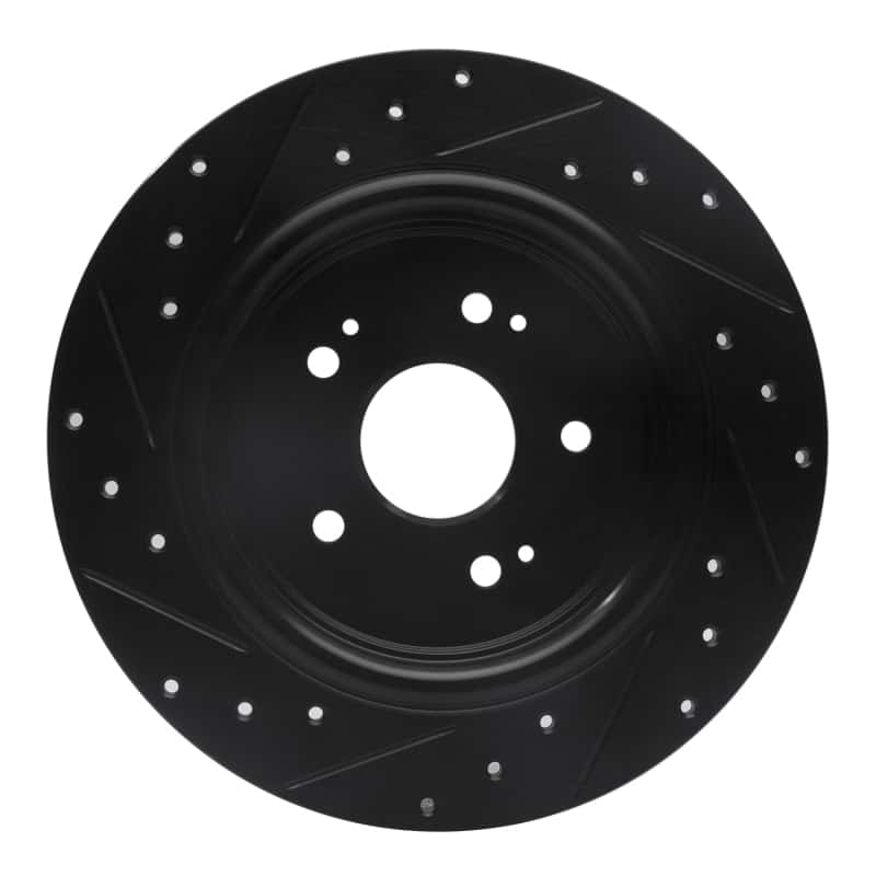 R1 Concepts — R1 15-25 Acura TLX Rear Right Drilled & Slotted Black Brake Rotor
R1 Brake Rotor Drill - view 5