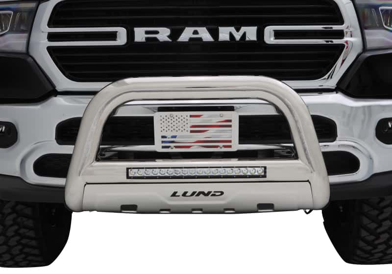 LUND — Lund 2019 RAM 1500 Bull Bar w/Light & Wiring - Polished
BULL BAR W-LED LIGHT
Bull Bar - view 3