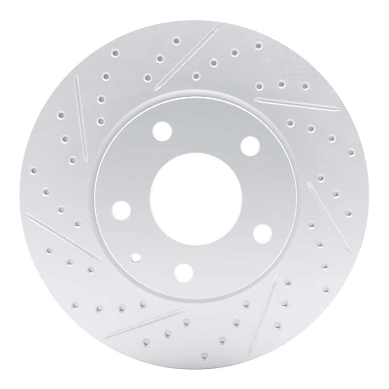 R1 Concepts — R1 19-25 Mazda 3 Front Left Drilled & Slotted Geo-Carbon Rotor - view 1