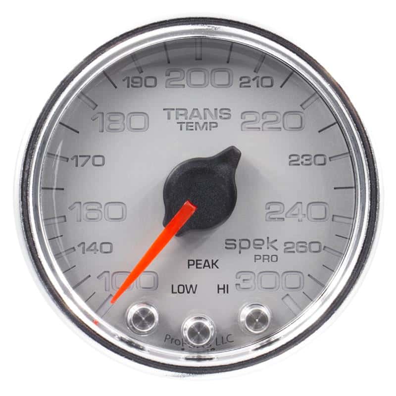 AutoMeter — Autometer Spek-Pro Gauge Trans Temp 2 1/16in 300f Stepper Motor W/Peak & Warn Slvr/Chrm
GA 2" TRNST SCC SPEK - view 2