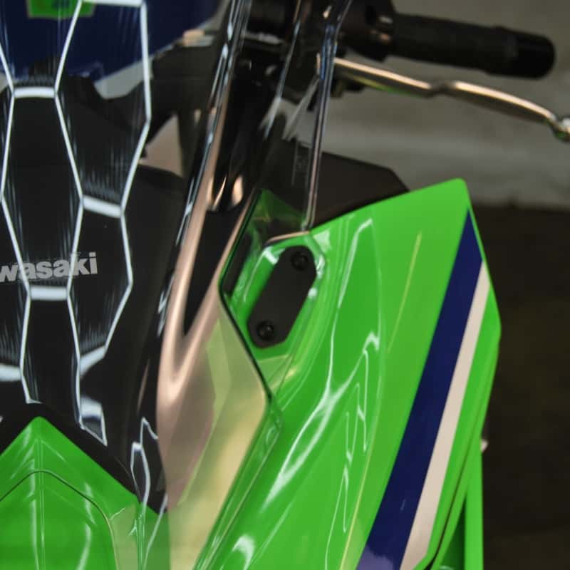 New Rage Cycles — New Rage Cycles 24+ Kawasaki 500 Ninja Block Off Plates - view 3