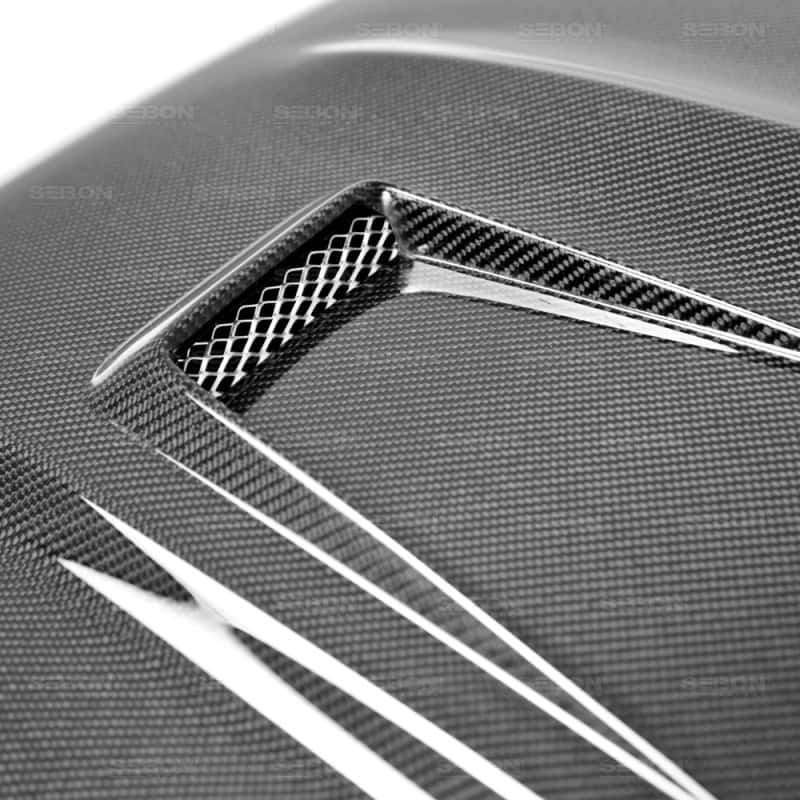 Seibon — Seibon 12-14 Mercedes C-Class GT Style Carbon Fiber Hood - view 6