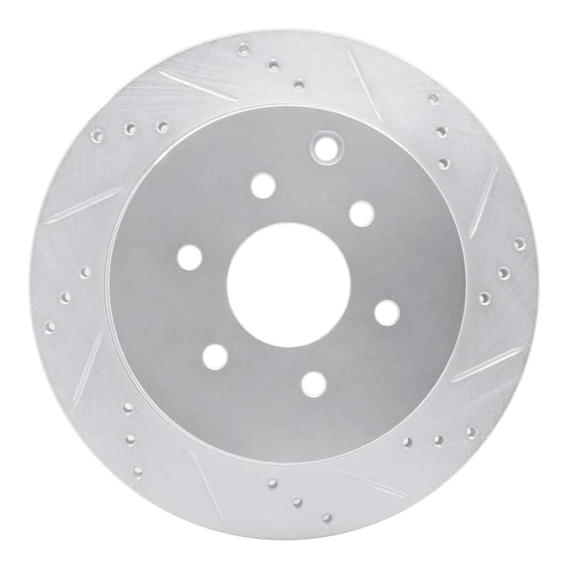 R1 Concepts — R1 05-12 Nissan Pathfinder Rear Right Drilled & Slotted Silver Brake Rotor
R1 Brake Rotor Drill - view 1