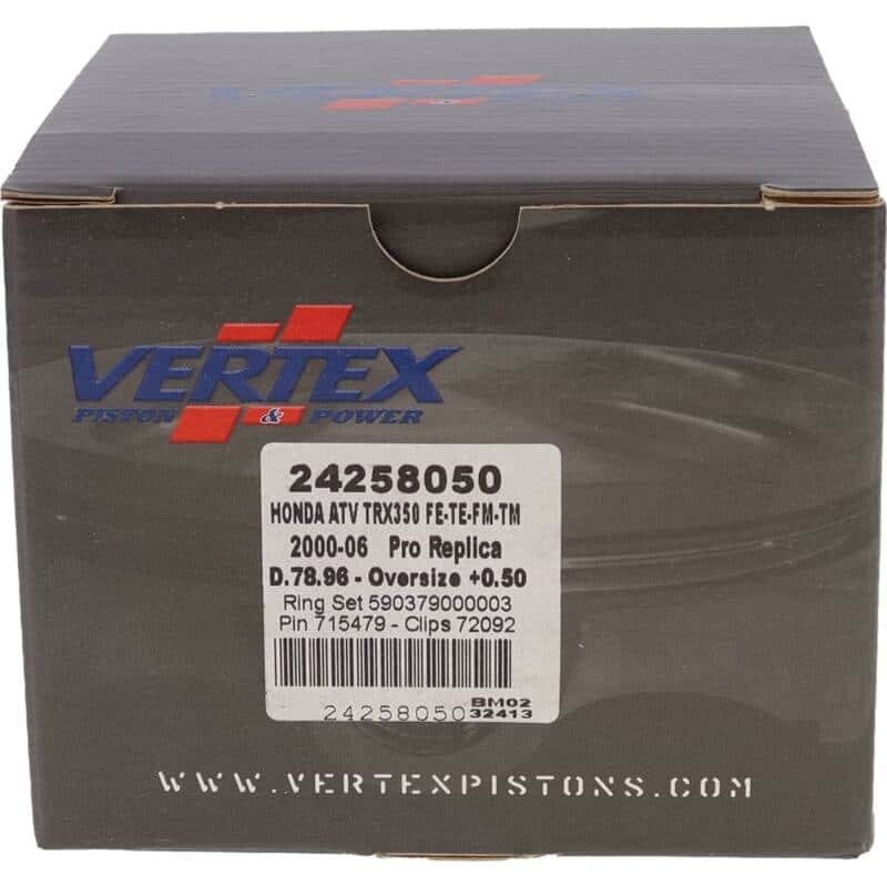 Vertex Pistons — Vertex Pistons  00-06 TRX 350 FE/00-06 TRX 350 FM/00-06 TRX 350 TE Forged Replica Piston Kit - view 4