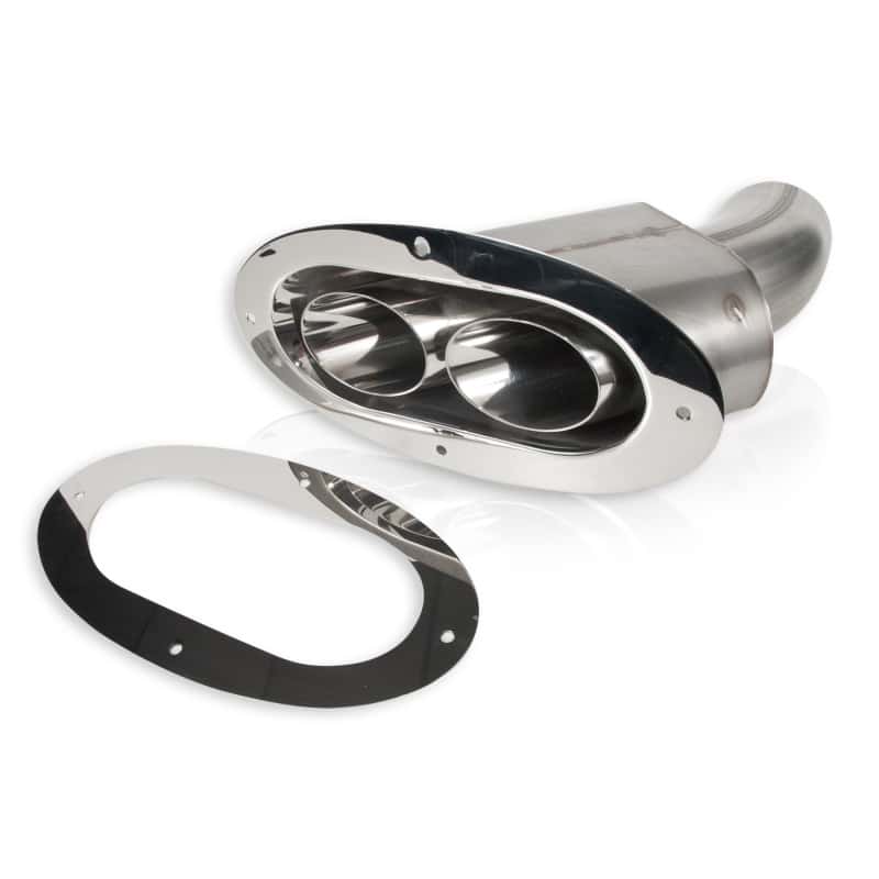 Stainless Works — Stainless Works Angled-Oval Through-Body Tip With Tubes - view 1